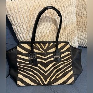 Coach canvas and leather bag